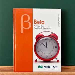 Like-new Math-U-See Beta Instruction Manual Homeschool Curriculum